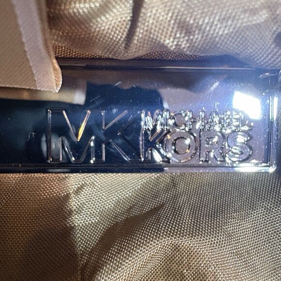 Michael Kors Suede Jacket Women L Tan Boho Moto Cropped Fall Layer Westerncore - Picture 5 of 10